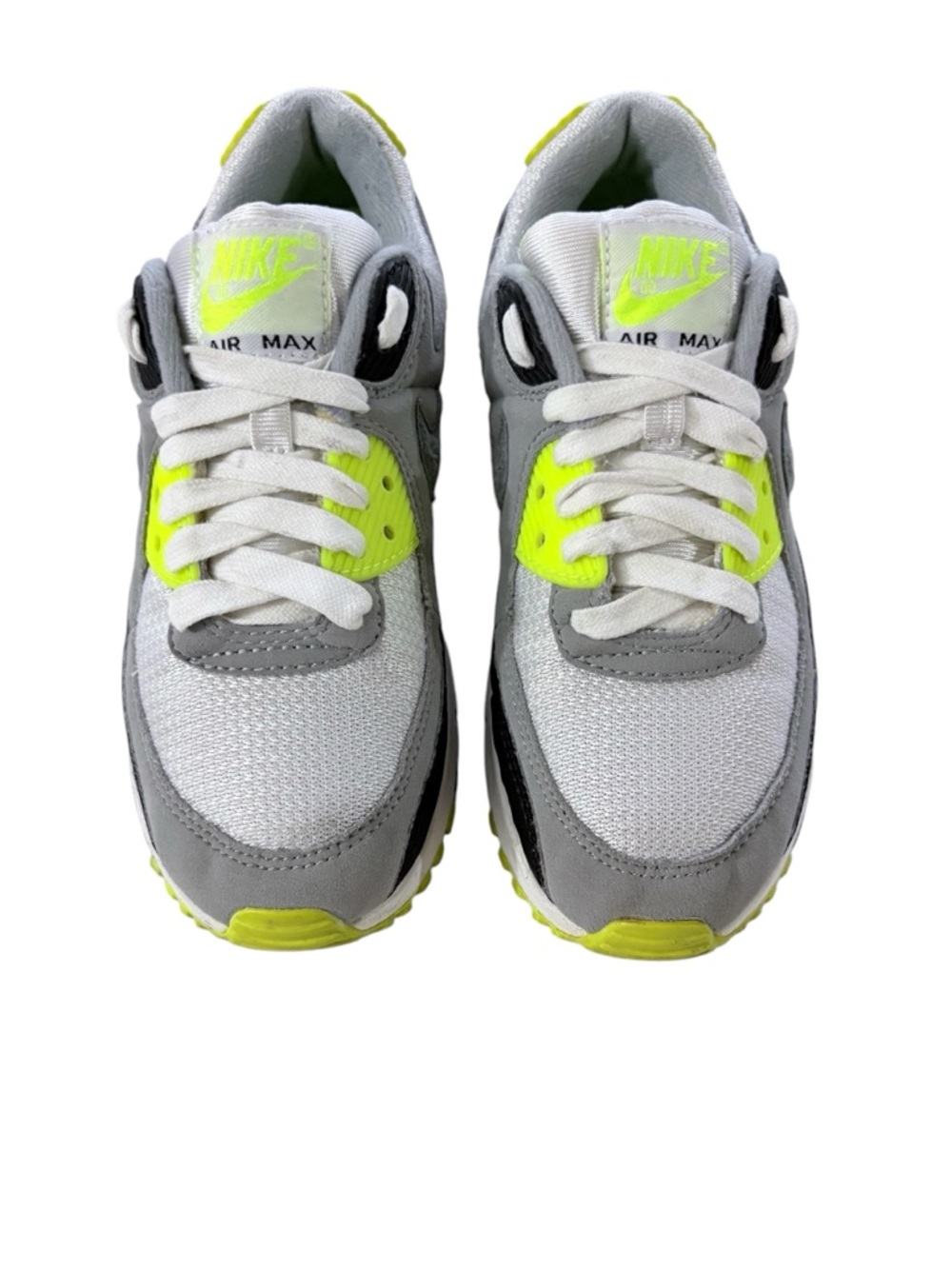 Nike Air Max 90 OG Volt, Neon Yellow Sneakers Sz 6 Women Running Shoes Blokecore - Picture 2 of 13